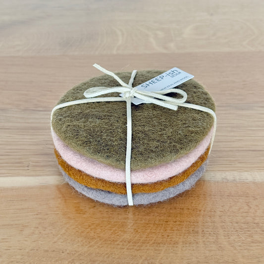 Sheeted Felt Coasters - set of 4